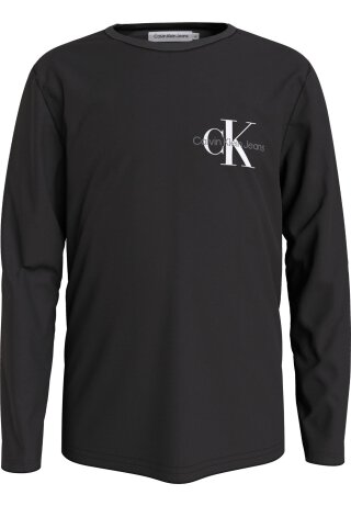 Chest Monogram Langarmshirt Ck Black 104
