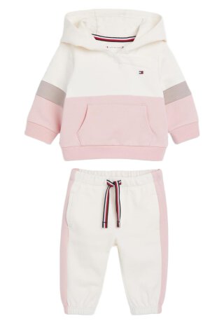 Colorblock Hooded Set Pink Shade Colorblock 56