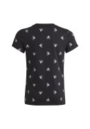 Brand Love Print Cotton T-Shirt Black/White 128