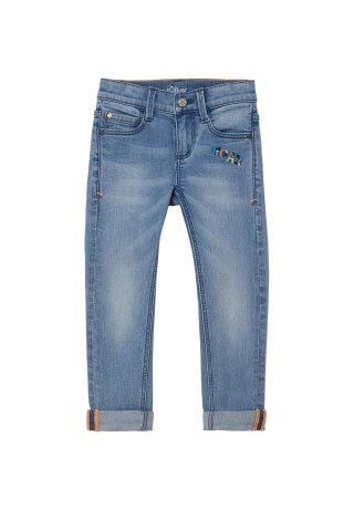 Jeans mit Stickerei Blue 104