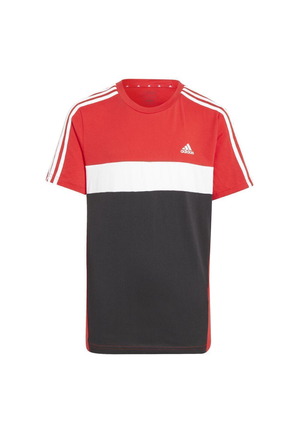Tiberio 3-Stripes Colorblock T-Shirt Better Scarlet / Black / White 1,  24,99 €