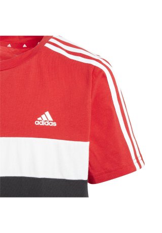 Tiberio 3-Stripes Colorblock T-Shirt Better Scarlet / Black / White 1,  24,99 €