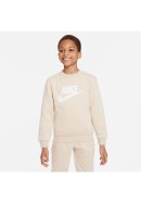 Club Fleece Sweatshirt Sanddrift/White 122/128