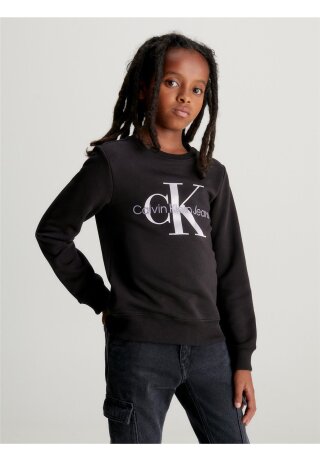 CK Monogram Terry Sweatshirt Ck Black 104