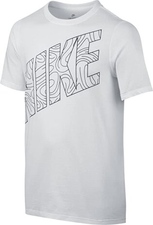 T-Shirt Logo Weiß 122/128