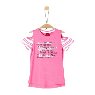 T-Shirt mit Pailletten Rosa 116/122
