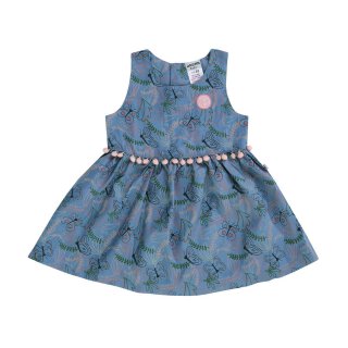 Kleid mit Schmetterlingen Blau 62