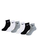 Basic Ankle Socken 6er Pack White/Dark Grey Heather 27/35