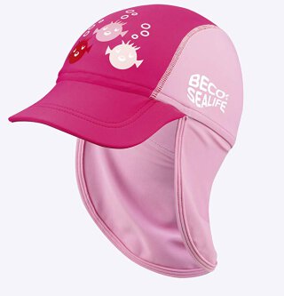 Schirmmütze mit Nackenschutz Pink One Size