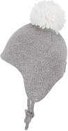Inka-Mütze mit Bommel Grau 49
