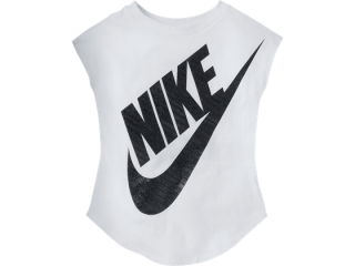 T-Shirt mit Logo Weiß 86/92