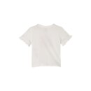Bedrucktes Shirt mit Rüschen Weiß 86