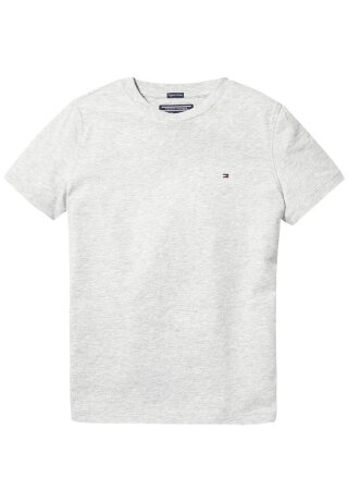 Basic T-Shirt mit Logo Grey Heather 116