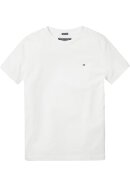 Basic T-Shirt mit Logo Bright White 152