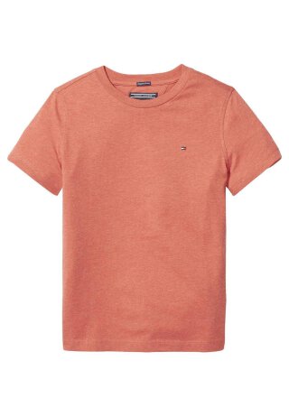 Basic T-Shirt mit Logo Apple Red Heather 86
