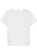 Flag Print T-Shirt Weiß 92