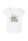 T-Shirt mit Glitzer-Print Weiß 92/98