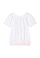 Shirt mit Smok-Abschluss Weiß 116/122