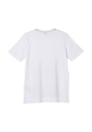 Flammgarn-Shirt mit Print Weiß 152