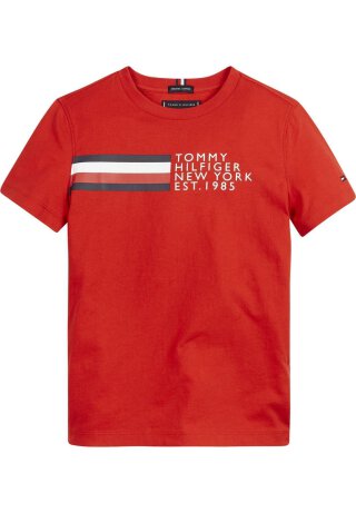 Global Stripe Graphic T-Shirt Rot 110