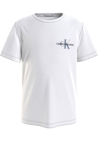 Chest Monogram T-Shirt Bright White/Misty Sky 140