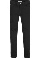Mid Rise Skinny Jeans Clean Black Stretch 152
