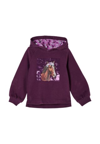 Sweatshirt mit Wendepailetten Purple 92/98