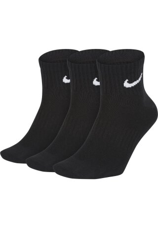 Everyday Lightweight Ankle 3er Pack Socken Black/White 34/38