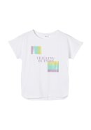 T-Shirt mit Frontprint White 140