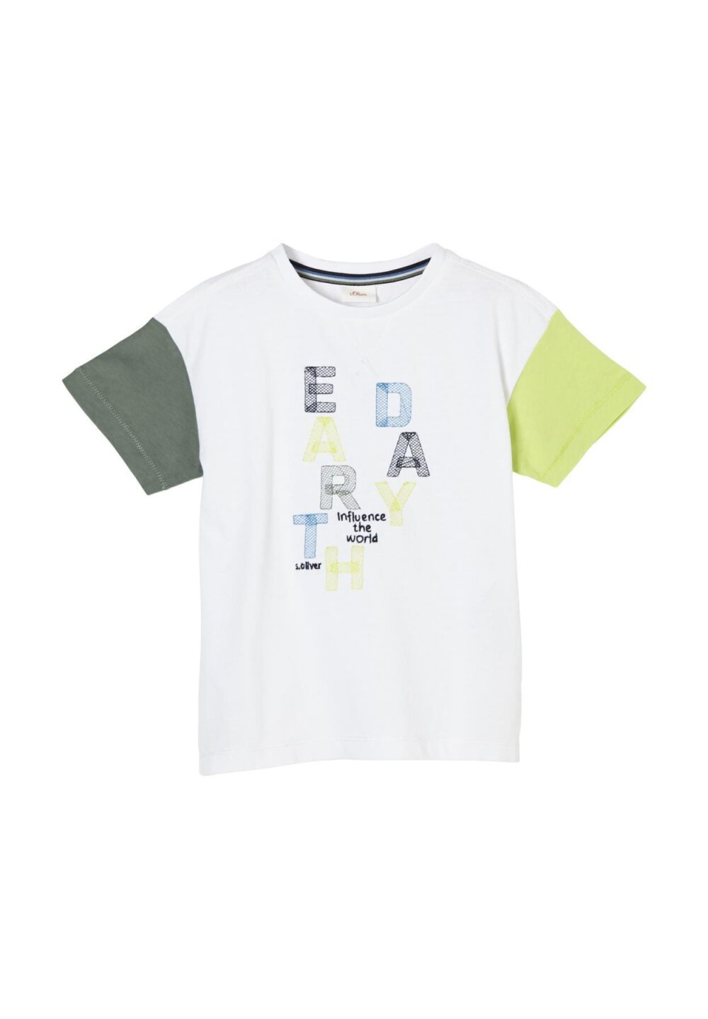 T-Shirt mit Front-Print White 92/98, 15,99 €