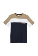 T-Shirt mit Frontprint Blue 140