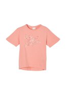 T-Shirt mit Frontprint Light Pink 92/98