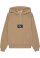 Quilted Mix Media Hoodie Timeless Camel 104