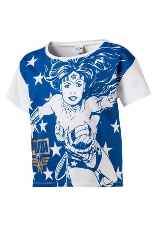 T-Shirt Wonder Women Weiß/Blau 110