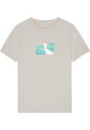 Iridescent Badge T-Shirt Eggshell 104