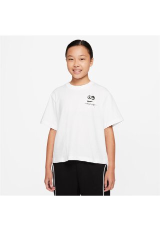 Sportswear Boxy Heatwave T-Shirt White 122/128