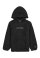 Hooded Half Zip Sweatshirt Black 140